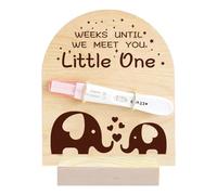 FREEBLOSS Pregnancy Announcements Lovable Elephant Print Baby Announcements Board Soon to Be Mom & Dad Ways to Announce Pregnancy Pregnancy Announcement for First Time Dad