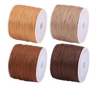 FREEBLOSS Sashiko Thread Sashiko Skein 110 Yards x 4 Colors Brown Cotton Embroidery Sewing Thread Japanese Quilting & Embroidery Sewing Kit Supplies