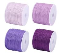 FREEBLOSS Sashiko Thread Sashiko Skein 110 Yards x 4 Colors Purple Cotton Embroidery Sewing Thread Japanese Quilting & Embroidery Sewing Kit Supplies