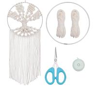 FREEBLOSS Tree of Life Macrame Kit for Beginners DIY Macrame Wall Hanging Tapestry Boho Home Decor for Living Room Bedroom, with Instructions