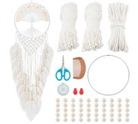 FREEBLOSS Tree of Life Macrame Kit for Beginners DIY Macrame Wall Hanging Tapestry with Instructions Boho Home Decor for Living Room Bedroom