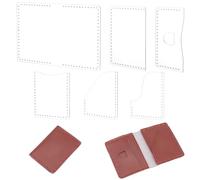FREEBLOSS Wallet Acrylic Template Set Acrylic Leather Pattern Wallet Templates Leather Purse Templates for Leatherwork Purse Acrylic Templates for Coin Purse