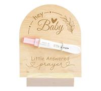 FREEBLOSS Wooden Pregnancy Announcement Sign Pregnancy Announcement for Dad Baby Reveal Ideas for Husband Hi Daddy Pregnancy Test Keepsake Wooden Sign
