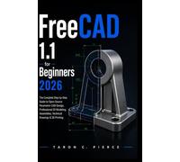 FreeCAD 1.1 for Beginners 2026: The Complete Step-by-Step Guide to Open-Source Parametric CAD Design, Professional 3D Modeling, Assemblies, Technical Drawings & 3D Printing