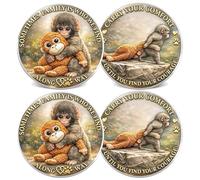 FREECOZYER Emotional Support Coin, Punch Monkey Challenge Pocket Coin, Double-Sided Collectible Token, Inspirational Mental Health Motivational Encouragement Anxiety Depression Recovery Gift (B 2PCS)