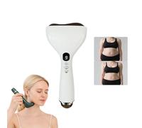FREECOZYER Lymphatic Drainage Massager, Cellulite Massager Tool, Bianstone Gua Sha Tool Deep Tissue Machine with 9 Levels of Adjustable Heat & Vibration, Body Sculpting Machine for Full Body (White)