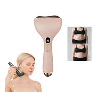 FREECOZYER Lymphatic Drainage Massager, Cellulite Massager Tool, Bianstone Gua Sha Tool Deep Tissue Machine with 9 Levels of Adjustable Heat & Vibration, Body Sculpting Machine for Full Body (Pink)