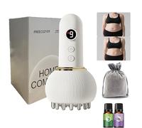 FREECOZYER Lymphatic Drainage Massager&Cellulite Massager Tool, Nordic Sculpt Machine with Multi-Mode Technology, Heat & Light Therapy, for Legs, Arms & Belly, Body Sculpting Machine (White)