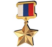 FREECROWS Hero of the Russian Federation Star Medal - Highest Russian Honor replika