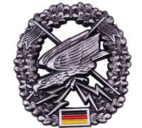 FREECROWS Historical West German Paratrooper Artifact - Federal Republic Airborne Achievement - Museum-Grade Frontier Service Insignia - Silver-Toned Collective Piece