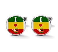 Freecustom Cufflinks for Men Zimbabwe Flag Cufflinks The Greatest Place on Earth Shirt Cuff Links Mens National Flags Patriotic Flag Classic Men's Wedding Party Groomsmen Tuxedo Shirts