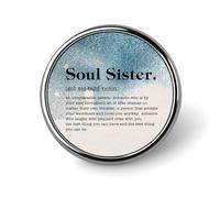 Freecustom Enamel Pins Pieces Soul Sister Definition Lapel Pin Motivational Quotes Jean Buttons Dictionary Artwork Badge Pins Abstract Sayings Lapel Pins Jewelry Gift For Backpacks
