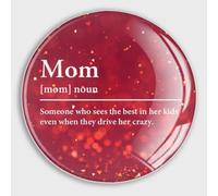 Freecustom Mom Definition Glass Magnets Refrigerator Positive Quotes Cute Magnets Dictionary Meaning Strong Magnet Refrigerator Magnets for Whiteboard Fridge Kitchen Office
