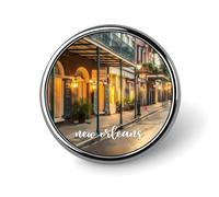 Freecustom New Orleans Landscape Enamel Pins Sets Visitor Souvenir Skyline Building Pins For Backpacks Brooch Pins Enamel Pins Vacation Momento Custom Buttons Unique Skyscrapers Pins Badge Brooch