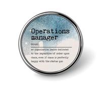 Freecustom Operations Manager Definition Enamel Pins Sets Positive Quotes Button Pins Backpack Pins Typography Wall Art Buttons for Jeans Novelty Sayings Badges Hats Bags For Women Girls Kids