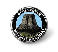 Freecustom Pins Bulk Set Enamel Pins Devils Tower National Monumentpins For Backpacks City Scene City State Custom Buttons Landmark Unique Landscape Backpacks Badges Hats Bags For Women