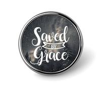 Freecustom Saved By Grace Enamel Pins Sets Inspiring Bible Scripture Hat Pins Christian Saying Button Pins Novelty Badges Hats Bags For Women Girls Kids Housewarming Gift