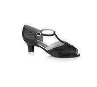 Freed Dance Steps Topaz Ladies Ballroom Shoe Black Leather UK 3.5