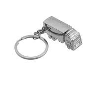 Freedale Cute Truck Keyrings Lorry Key Racks Men Car Metal Key Ring Hoops Keyfob Silver 3D Keychains Creative Lovely Key Holders Finder