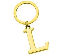 Freedale Gold Letter A-Z Keychain for Women Men Purse Handbags Metal Alphabet Initial Letter Key Ring Novelty-keychain (L)