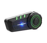 FreedConn KY Motorcycle Helmet Bluetooth Headset, Speakers Earphone 5.2 Wired Headphone Automatic Motorbike Call Voice Music Control IP65 Waterproof Compatible with All Helmets Accessories