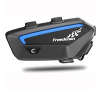 FreedConn Motorbike Bluetooth Helmet Headset Intercom,FX full duplex Wireless Motorbike Interphone for 6-10 Riders/Range 1500m/FM Radio/Music sharing,Connect with Any Bluetooth Headset