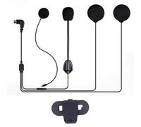FreedConn Motorcycle helmet bluetooth intercom accessories,motorbike accessories including Microphone Headset & Clip Set,suit new version TCOM VB and TCOM SC TMAX,0.5m,Micro USB interface-5Pin