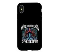 Freediver Scuba Hold Your Breath Dive Deeper Case for iPhone X/XS