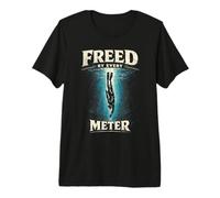 Freediving Apnea Diving Freed By Every Meter Premium T-Shirt