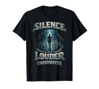 Freediving Apnea Diving Silence Louder Underwater T-Shirt
