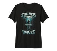 Freediving Apnea Diving Stillness Beneath Waves Premium T-Shirt