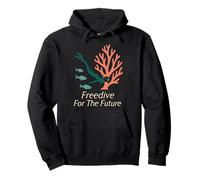 Freediving Coral Reef Steward Ocean Conservation Eco Dive Pullover Hoodie