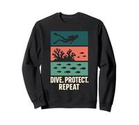Freediving Coral Reef Steward Ocean Conservation Eco Dive Sweatshirt