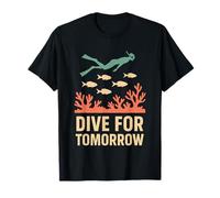 Freediving Coral Reef Steward Ocean Conservation Eco Dive T-Shirt