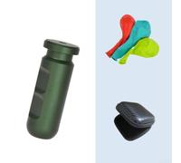 Freediving Ear Equalization Training Tool Aluminium Alloy Device for Pressure Balance Spearfishing Scuba Diving Practice Kit with Balloons(E)