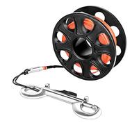 Freediving Finger Spool Reel with Double Ended Hook Dives Wreck Guide Line Enduring Reel with Double Ended Hook