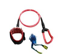 Freediving Rope, Diving Lanyard, Snorkeling Wrist Strap Accessory, Sturdy Safety Tether with Adjustable Fit, for Sea, Diving, Water Sport, Adventure, Underwater, Outdoor Use