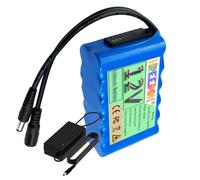 FREEDOH 12V Li-ion Battery 6Ah 7.2Ah 8Ah 10Ah 12Ah 12.8Ah PVC Lithium Battery for 0-200W Motor with Charger and Level Display,12V8000mAh