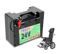 FREEDOH 24V 10AH 12AH 15AH Electric Wheelchair Battery Pack 24 Volt Rechargeable Lithium Battery for 50W-400W Motor Built-in BMS Protection with Charger,24V12Ah