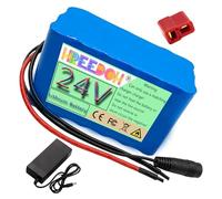 FREEDOH 24V Lithium Ion Battery 24V 2Ah 4Ah 6Ah 8Ah 10Ah 12Ah Replacement Battery for 0-300W Motor Conversion Kit with Charger,24V12Ah