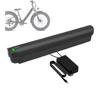 FREEDOH 36V 48V Inside Hidden Battery 8Ah 10.4Ah 12.8Ah 13.2Ah 14Ah 16Ah 17.5Ah E-bike Lithium ion Battery Pack with Charger for 50-700W Motor Kits,36V13.2Ah