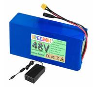 FREEDOH 48 Volt Lithium Ion Battery 48V Rechargeable Battery 10Ah 12Ah 15Ah 18Ah 20Ah Batteries for 0-960W Motor with Charger,48V20Ah