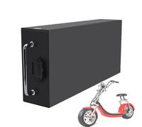 FREEDOH 48V 60V Scooter Li-ion Battery Pack 12Ah 15Ah 20Ah 25Ah Removable Battery with Charger and Portable Carrying Handle for Harley Kart Motor,60V25Ah