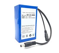FREEDOH DC 24V 6800mAh Polymer Li-ion Battery Pack Portable Rechargeable Lithium Battery with Charger Fit for LED Strips Miner's Lamps Emergency Power Supplies Electric Tools