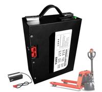 FREEDOH Lithium Battery 24V 25Ah Replacement Removable Battery Pack 48V 10Ah 15Ah 30Ah with Charger and Handle for 200W-1500W Electric Forklift Motors,48V10Ah