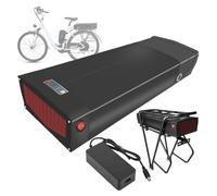 FREEDOH Rack Back Battery 36V 48V 52V Lithium-ion Battery 10Ah 12Ah 15Ah 17.5Ah 18Ah 20Ah 24Ah 26Ah 28Ah 30Ah with Charger for 0-1350W Motor,36V20Ah