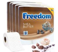 Freedom 3 Ply Toilet Roll Shea Butter 45 Rolls Quilted Tissue