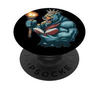 Freedom Bear with Liberty for Adults and Kids PopSockets Adhesive PopGrip