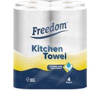 Freedom Brand Household Towel, 16 Rolls, Twin Layered Strength Kitchen Rolls