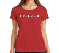 Freedom Charlie Kirk RIP Conservative Republican Turning Point Women's T-Shirt, red, M